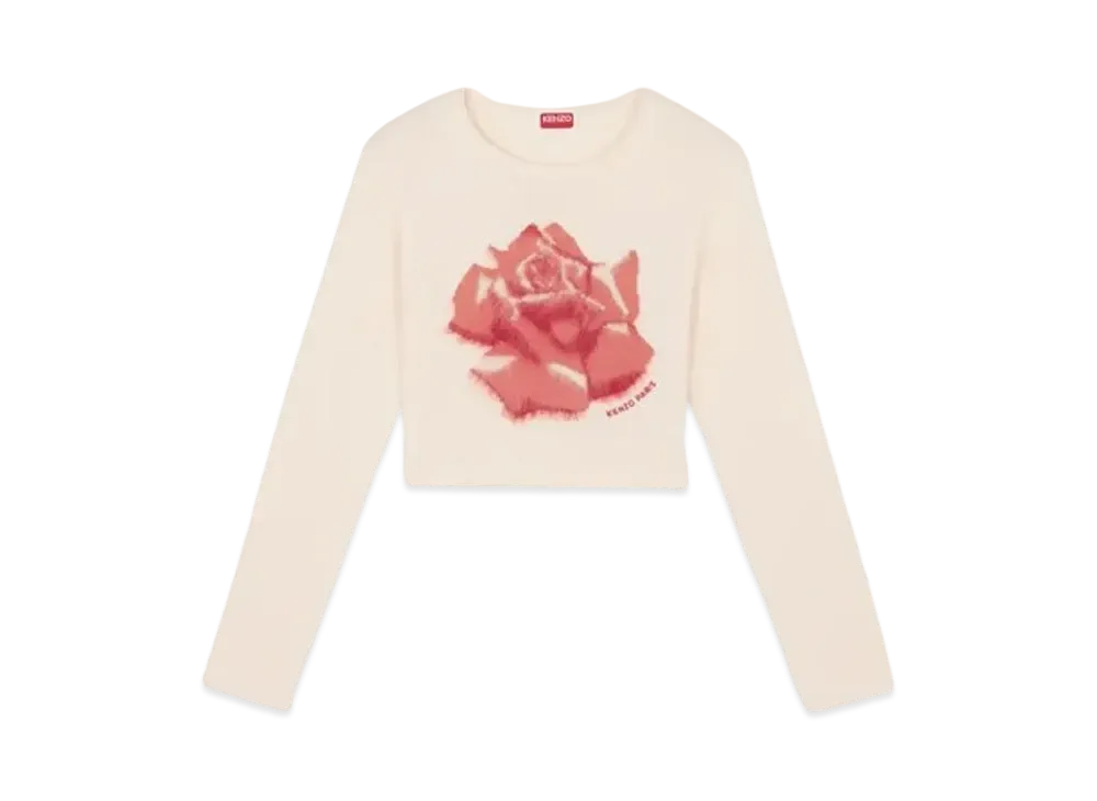 KENZO 'ROSE' Jumper "Off White"