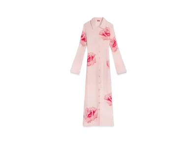 KENZO 'ROSE' Elevate Woven Cardigan "Faded Pink"