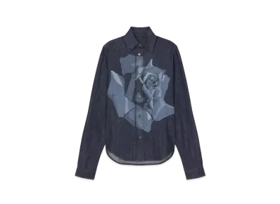 KENZO 'ROSE' Fit Shirt "Rinse Blue Denim"