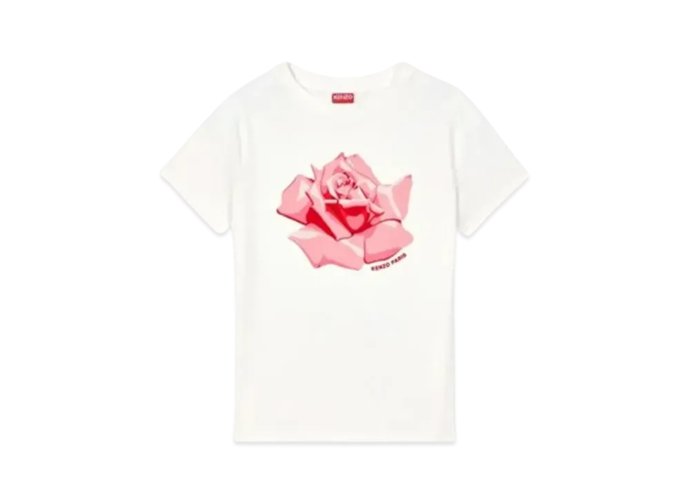 KENZO 'ROSE' Classic T-shirt "Off White"