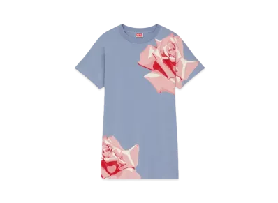 KENZO 'ROSE' Oversize T-shirt Dress