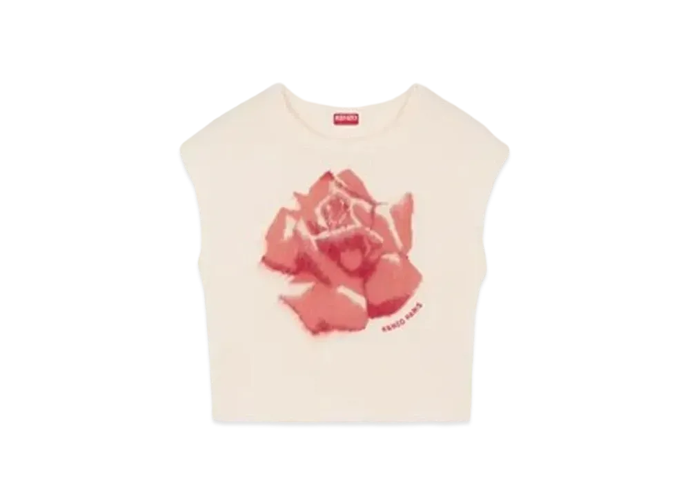 KENZO 'ROSE' Tops "Off White"