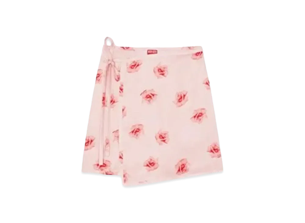 KENZO 'ROSE' Short Skirt "Light Blue"