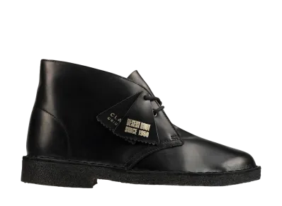 Clarks Desert Boot "Black Leather"