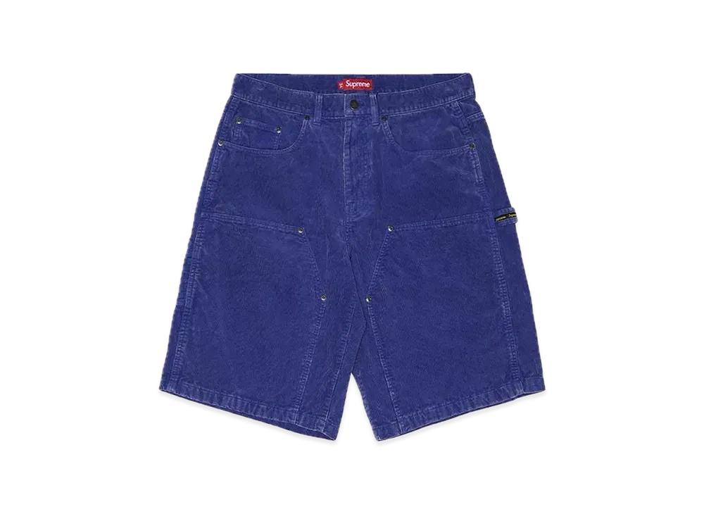 Supreme Washed Corduroy Double Knee Painter Short "Blue"