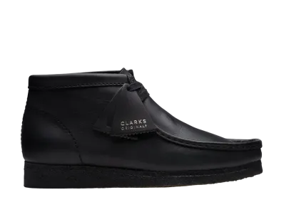 クラークス ワラビー ブーツ "ブラックレザー"