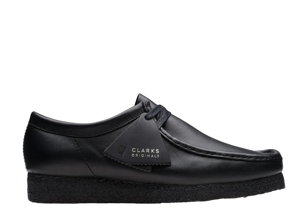 Clarks Wallabee "Black Leather"