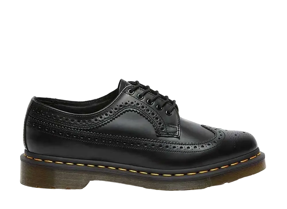 Dr.Martens 3989 Yellow Stitch Brogue Shoes "Black"
