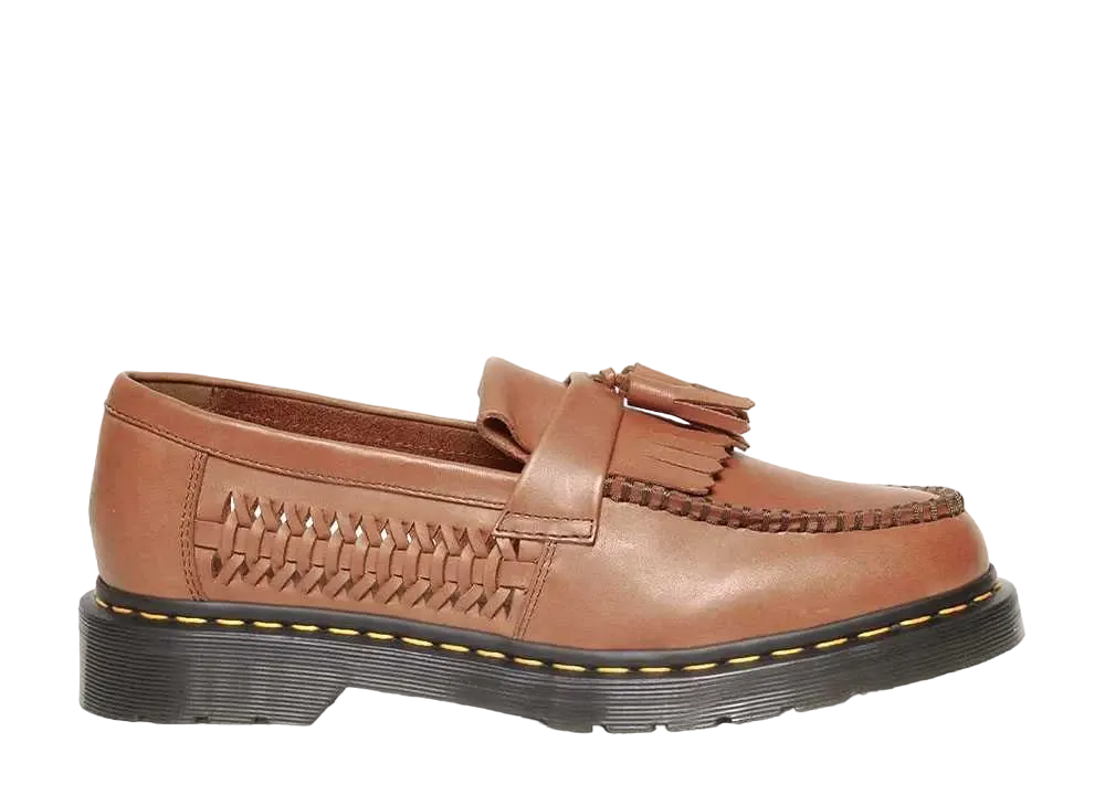 Dr.Martens Adrian Woven Tassel Loafers "British Tan"