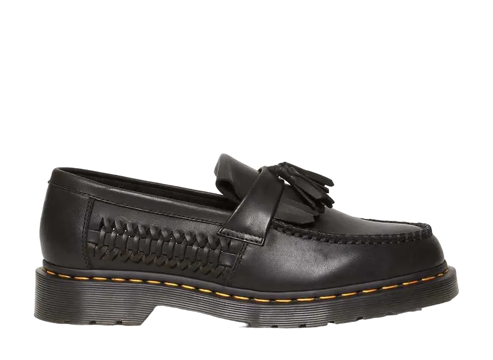 ドクターマーチン エイドリアン ウーブン タッセル ローファー "ブラック"