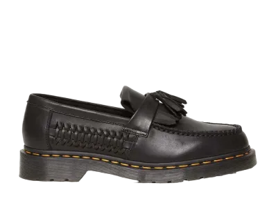 Dr.Martens Adrian Woven Tassel Loafers "Black"