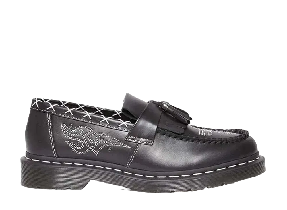 Dr.Martens Adrian Gothic Americana Tassel Loafers "Black"