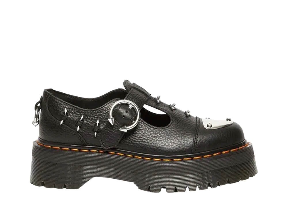 ドクターマーチン ウィメンズ ベッサン ハードウェア メリージェーン シューズ "ブラック"