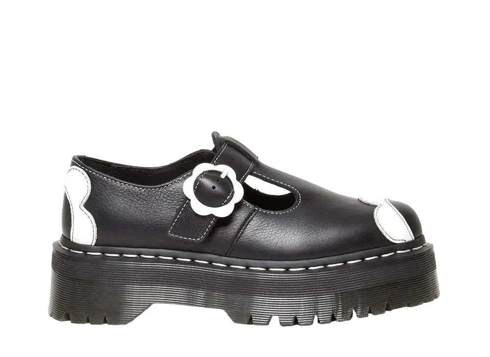 Dr.Martens Women's Bethan Mary Jane Shoes "Black/Opticalwhite"