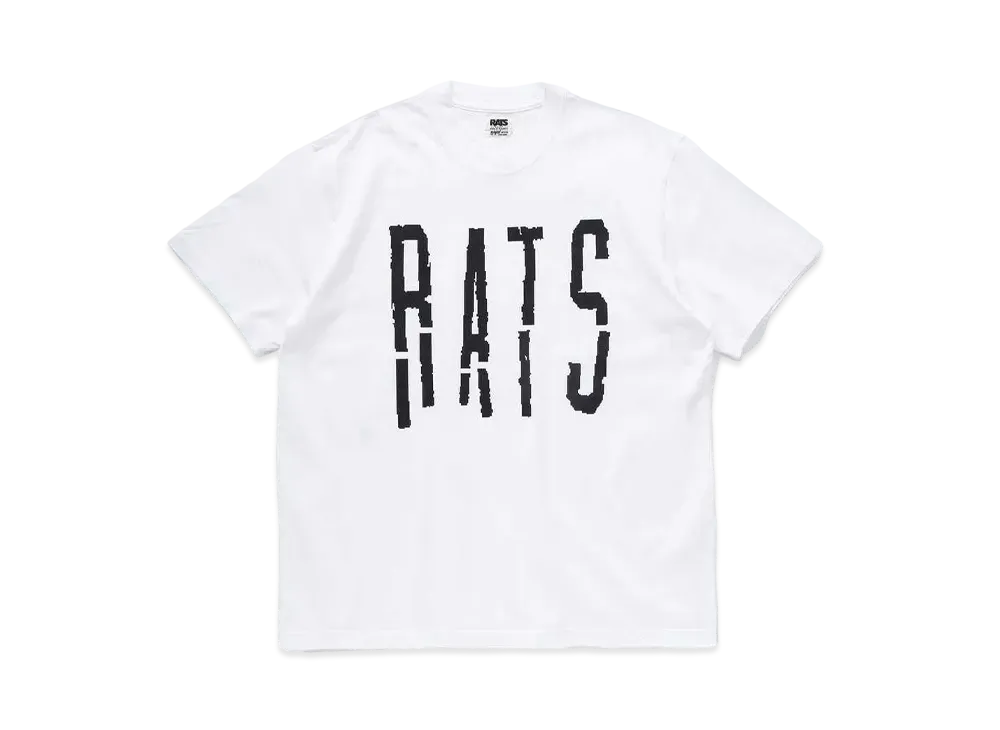 RATS BROKEN TEE "WHITE"