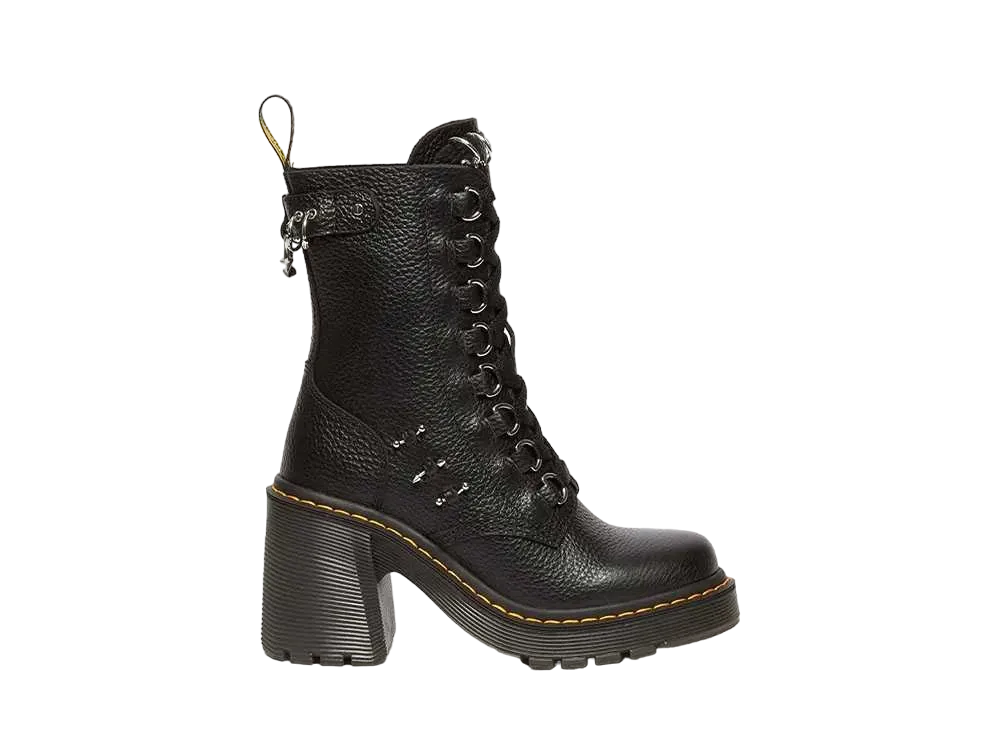 ドクターマーチン ウィメンズ チェスニー ハードウェア 8タイ ブーツ "ブラック"