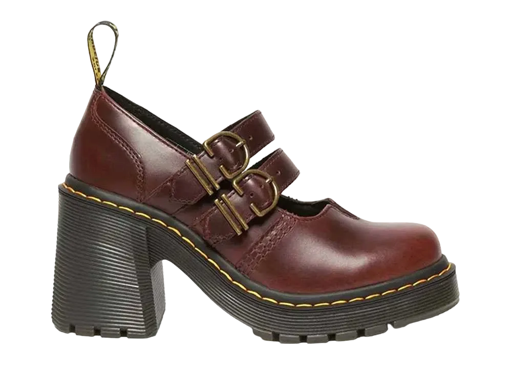 Dr.Martens Women's Eviee Mary Jane Shoes "Dark Brown"