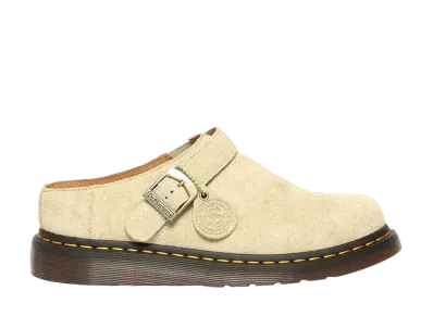 Dr.Martens Isham Buckle Mules "Parchment Beige"