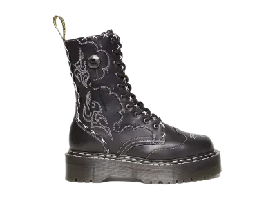 Dr.Martens Jadon Hi Gothic Americana 10-Eye Boots "Black"