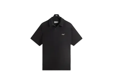 Kith Micro Waffle Drew Polo "Black"