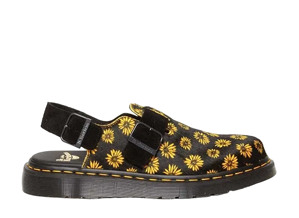 ドクターマーチン MIE ジョージ バックル ミュール "フラワー/ブラック"