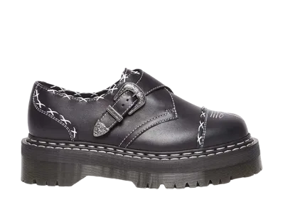 Dr.Martens Quad Gothic Americana Monk Strap Shoes "Black"