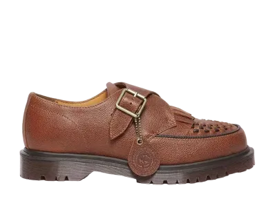 Dr.Martens Ramsey Quilted Monk Strap Shoes "Whiskey"