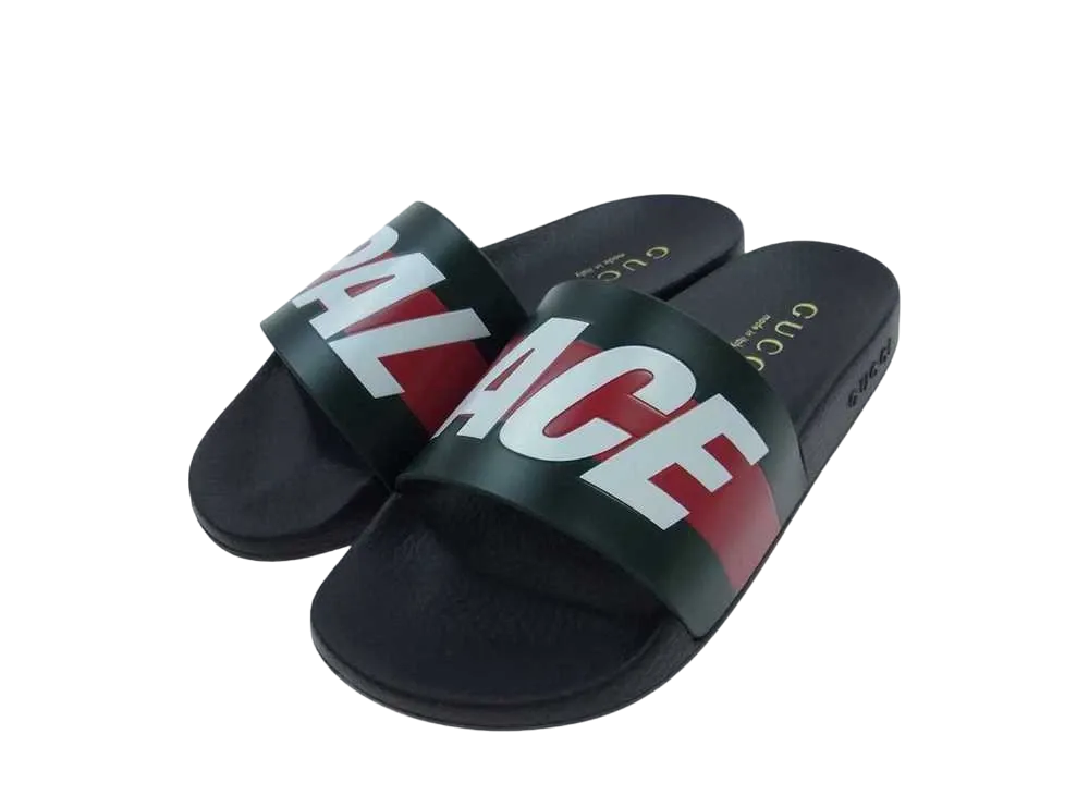 PALACE x GUCCI Logo Web Sandal "Black"