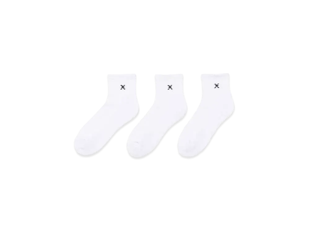 GOD SELECTION XXX Socks (3Piece 1Pack) GX-S24-SO-01 "White"