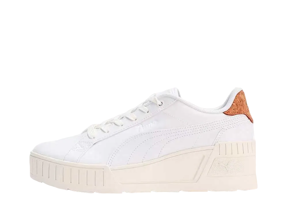 Puma Women's Karmen Wedge Cork "Puma White/Warm White"