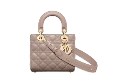 Dior Small Lady DIOR My ABC Dior Bag Cannage Lambskin "Taupe"