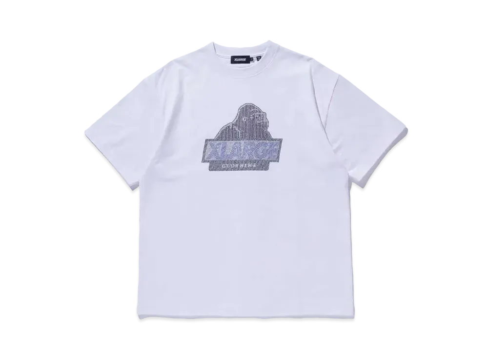 XLARGE RHINE STONE SLANTED OG S/S TEE "WHITE"