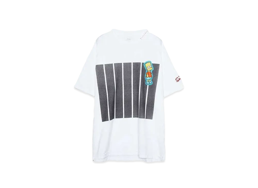 FACETASM The Simpsons/FACETASM 7BAR BIG TEE "WHITE"