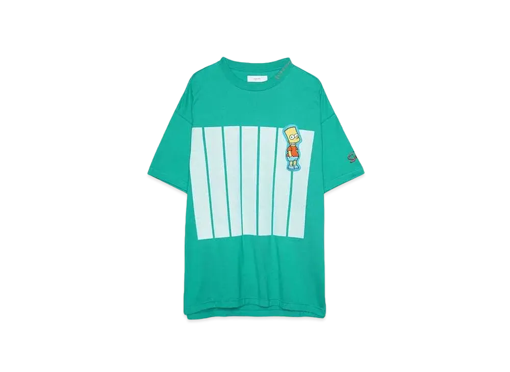 FACETASM The Simpsons/FACETASM 7BAR BIG TEE "GREEN"