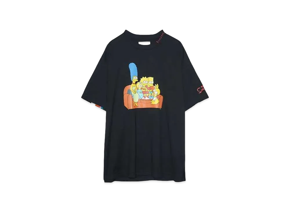 FACETASM The Simpsons/FACETASM RIB BIG TEE "BLACK"