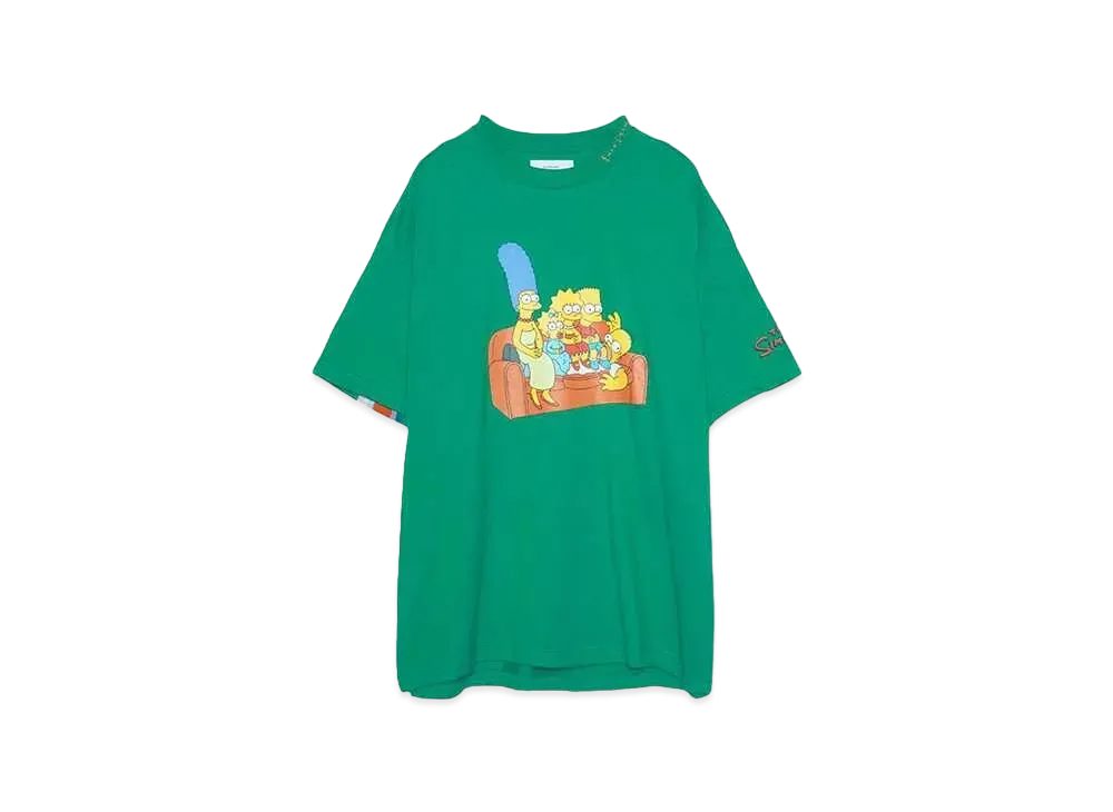 FACETASM The Simpsons/FACETASM RIB BIG TEE "GREEN"