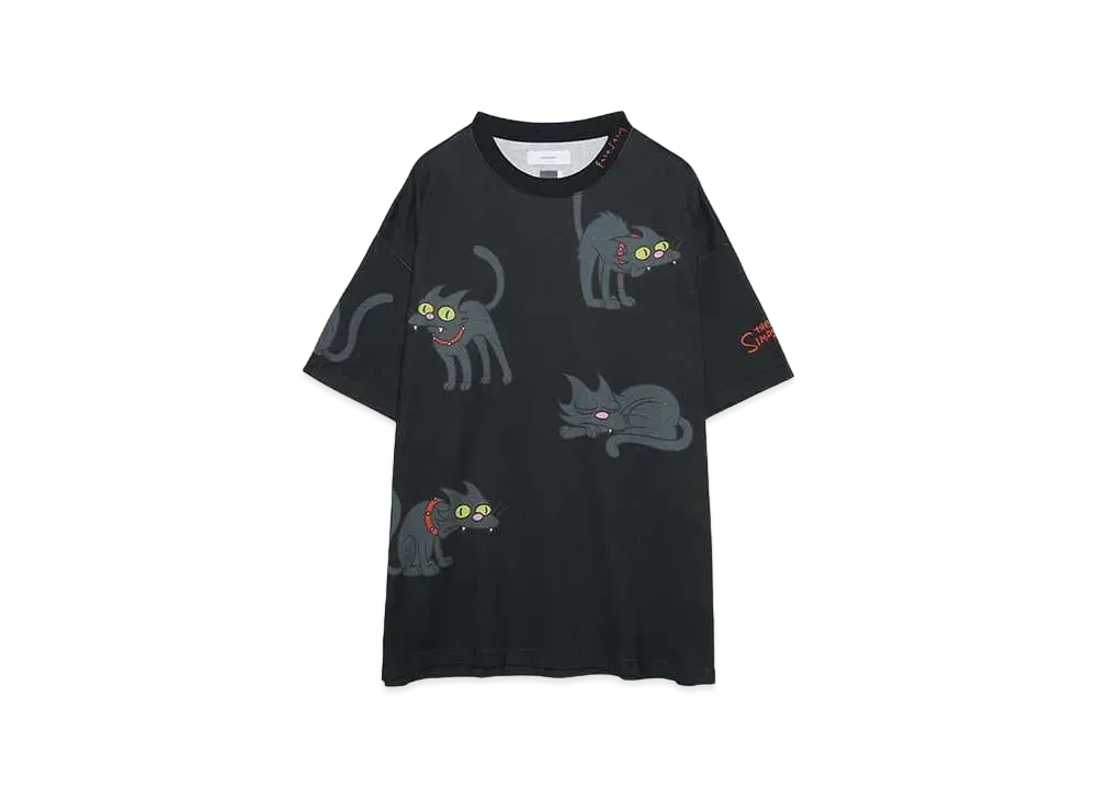 FACETASM The Simpsons/FACETASM CAT BIG TEE "BLACK"
