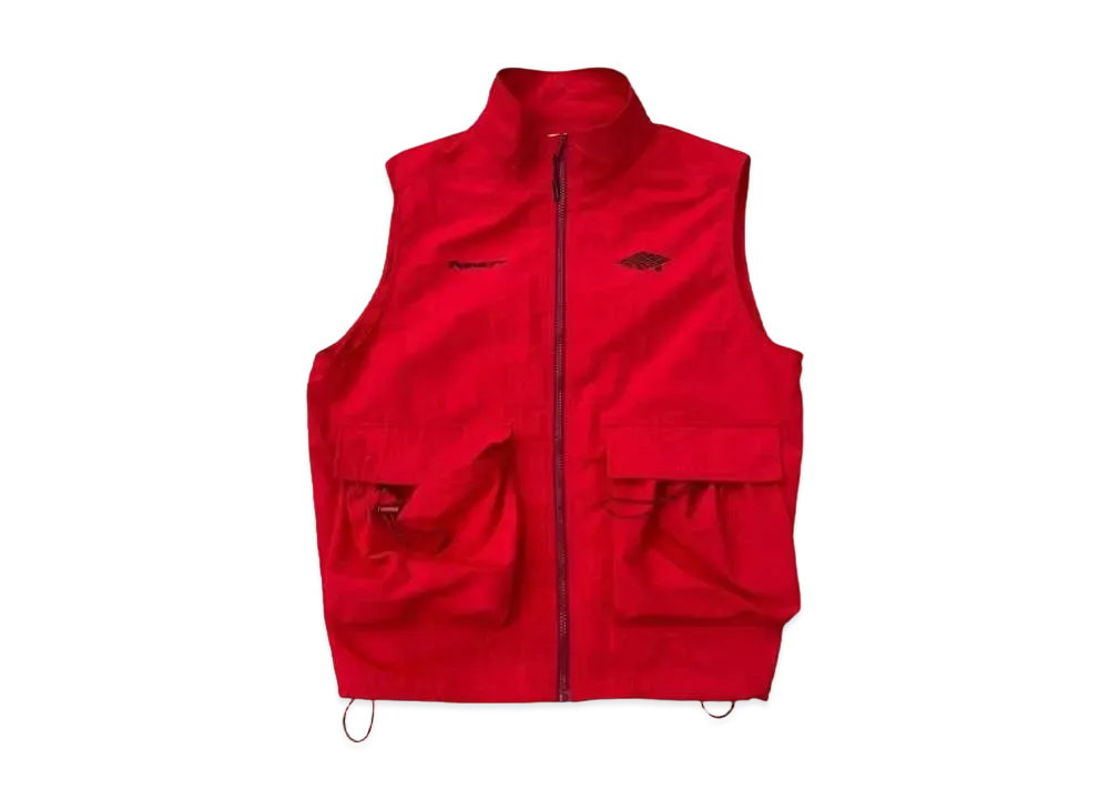 9090 Big Pocket Nylon Vest "RED"