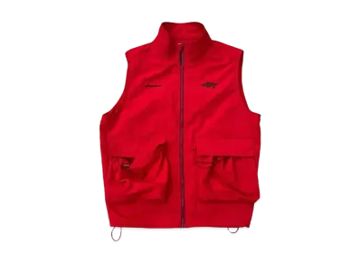 9090 Big Pocket Nylon Vest "RED"