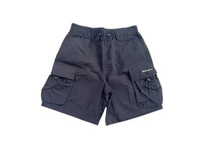 9090 Big Pocket Nylon Pants Half Pants "BLACK"