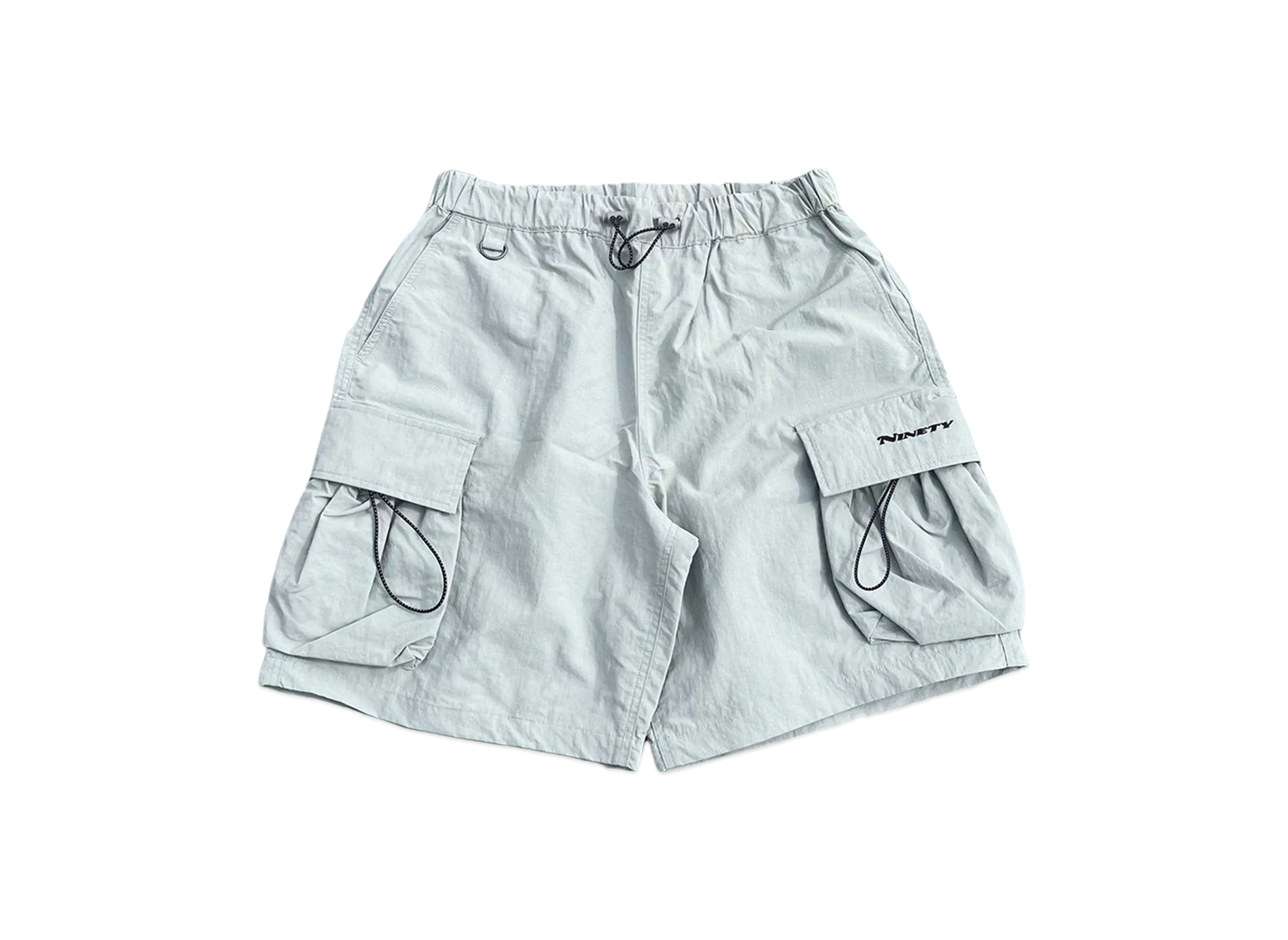 9090 Big Pocket Nylon Pants Half Pants "GRAY"