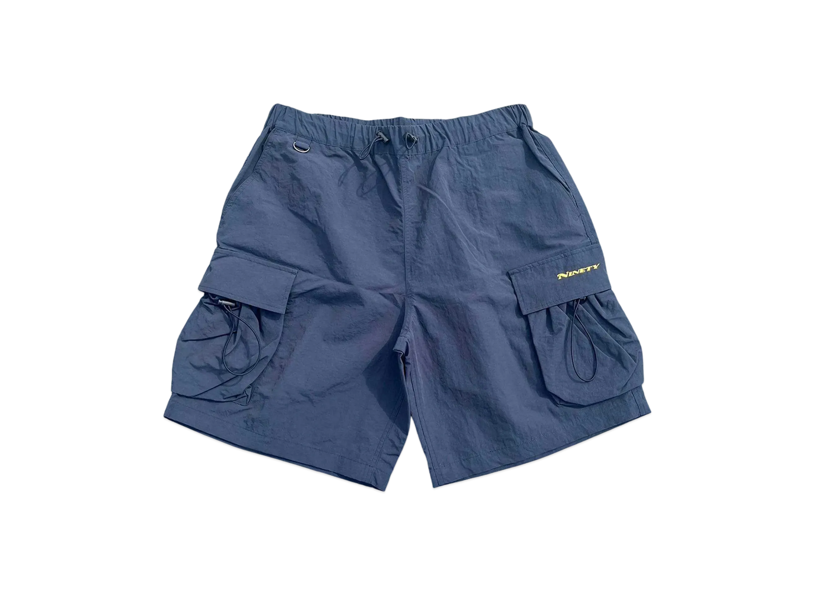 9090 Big Pocket Nylon Pants Half Pants "NAVY"