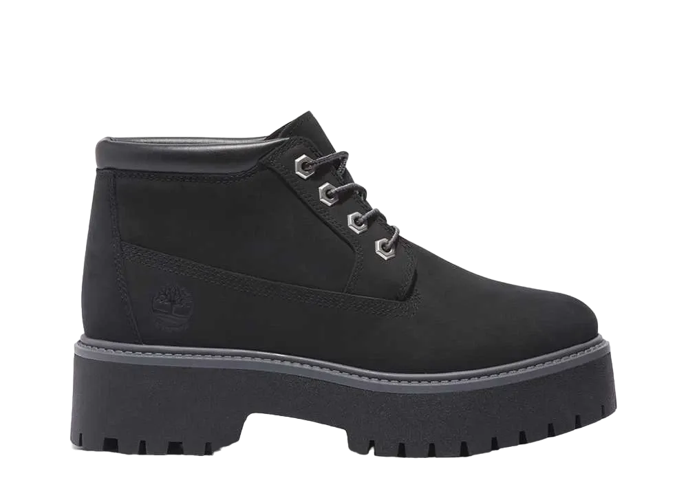 Timberland Women's Stone Street Mid Lace Up Waterproof Boot "Black"