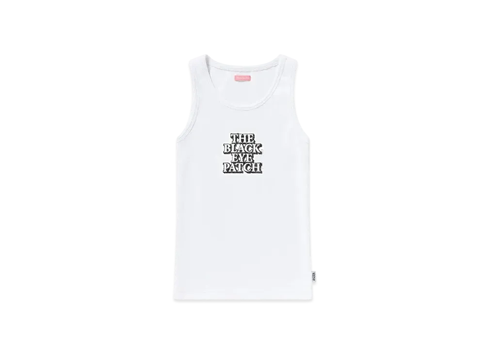 BlackEyePatch OG Label Ribbed Tank "White"
