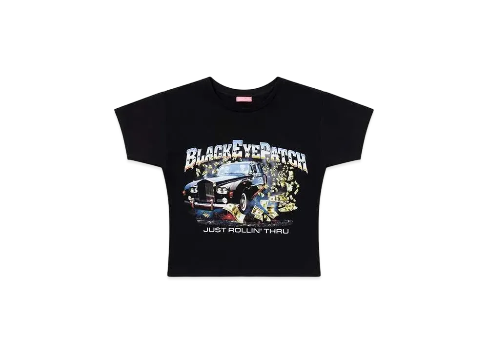 BlackEyePatch Rollin Thru Baby Tee "Black"