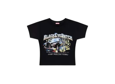 BlackEyePatch Rollin Thru Baby Tee "Black"