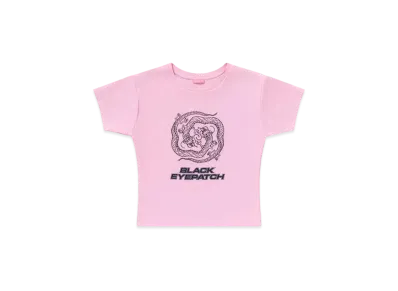 BlackEyePatch Dragon Swirl Baby Tee "Pink"