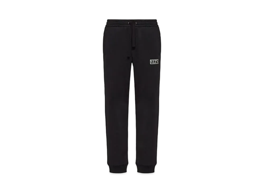 Valentino VLTN Tag Technical Cotton Pants "Black"