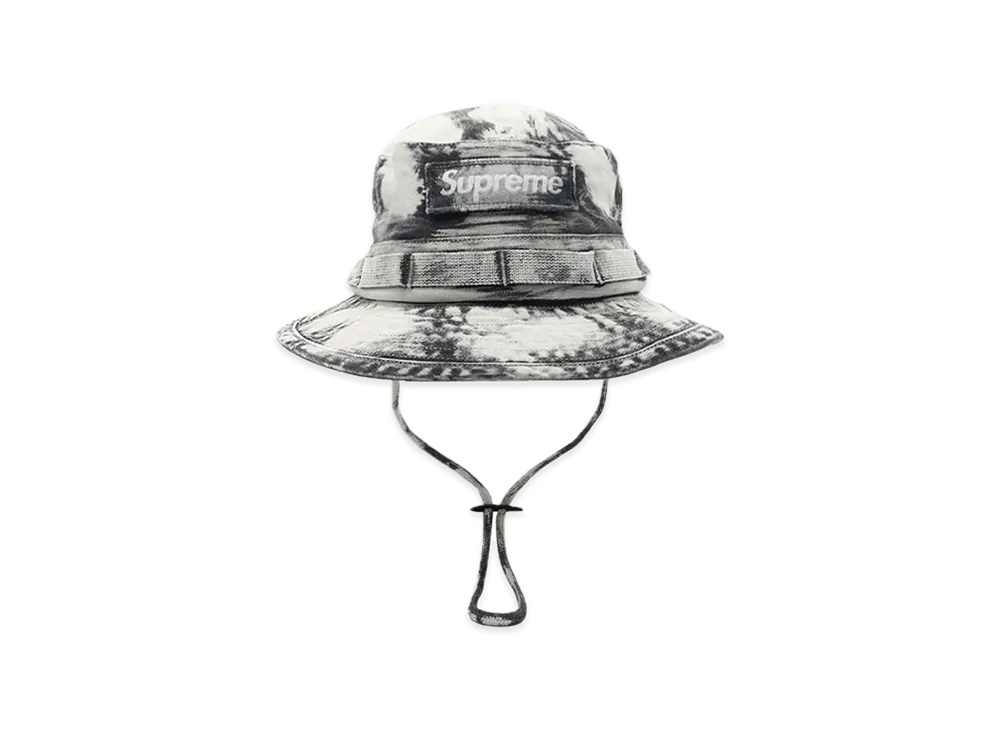 Supreme Bleached Chino Boonie "Black"