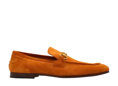 GUCCI Jordaan Suede Loafer "Brown"
